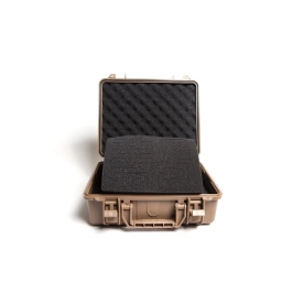 MALETTE RIGIDE PISTOLET 28 CM DARK EARTH