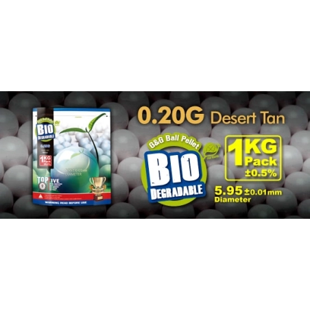 BILLES G&G BIO 0.20 1 KILOS BLANCHE