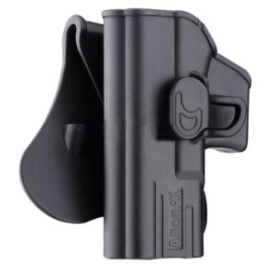 HOLSTER RIGIDE AMOMAX G2 GAUCHER GLOCK NOIR
