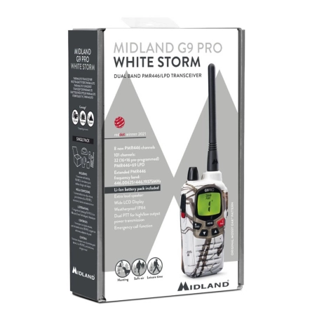 Radio Midland G9 Pro white storm