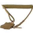 CABLE ÉLASTIQUE ANTI-PERTE PISTOLET - COULEUR NOIR & TAN -  DELTA TACTICS CABLE ÉLASTIQUE ANTI-PERTE PISTOLET - COULEUR NOIR & TAN -  DELTA TACTICS
