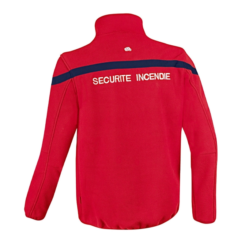 Veste Polaire SÉCU-ONE Sécurité Incendie rouge  Taille     XS Veste Polaire SÉCU-ONE Sécurité Incendie rouge  Taille     XS
