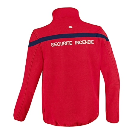 Veste Polaire SÉCU-ONE Sécurité Incendie rouge  Taille     XS