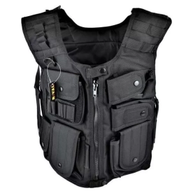 GILET TACTIQUE ROYAL NOIR (VT-1043B)