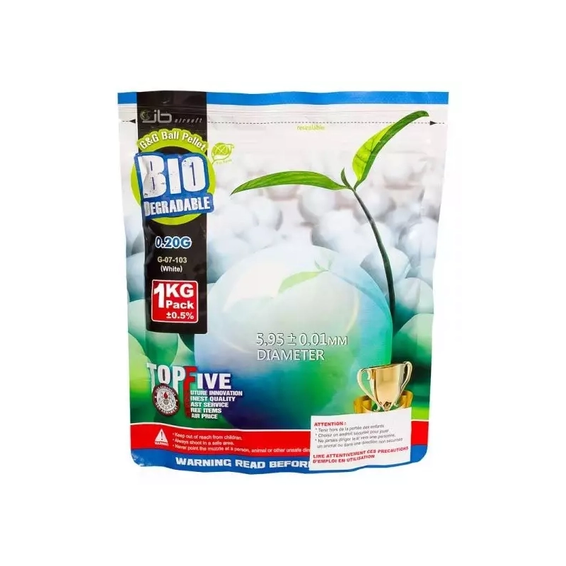 BILLES 0.20  G&G BIO 1 KILOS BLANCHE BILLES 0.20  G&G BIO 1 KILOS BLANCHE