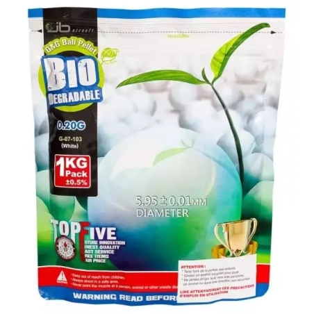 BILLES 0.20  G&G BIO 1 KILOS BLANCHE