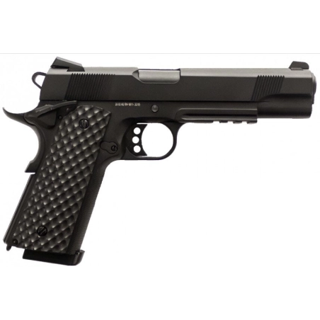 Réplique GBB 1911 MEU Rail Raven full metal gaz noir 1.0J