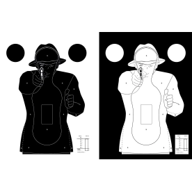 CIBLE SILOUETTE STAND DE TIR