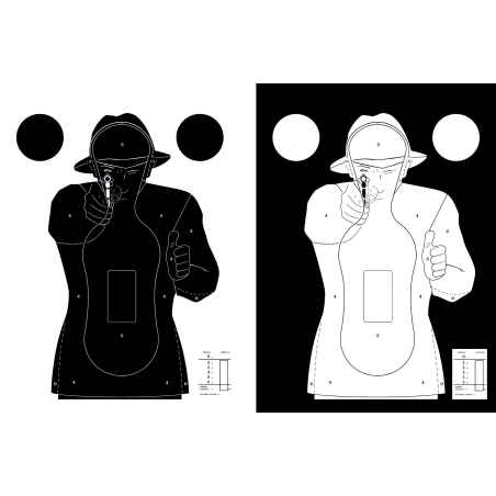 CIBLE SILOUETTE STAND DE TIR