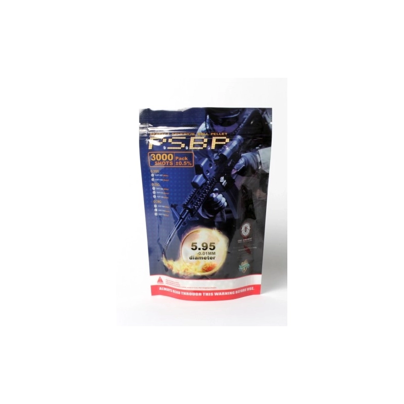 BILLES 0.25 G&G X3000 BLANCHE