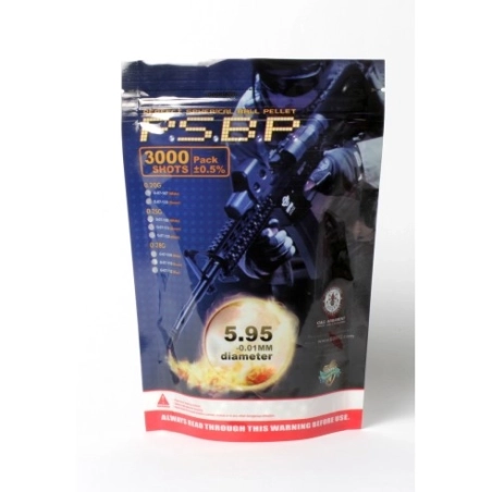 BILLES 0.25 G&G X3000 BLANCHE