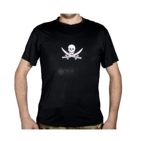 T-SHIRT COMBAT ANTI TRANSPIRATION NOIR EMERSON (Couleur : Noir - Taille : L)