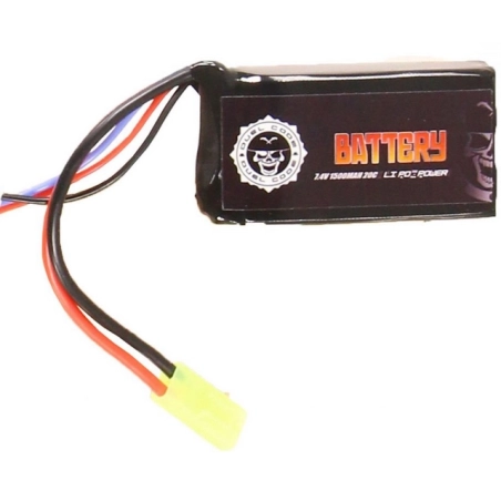 BATTERIE LIPO 7.4V 1500MAH 20C DUEL CODE