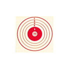 CIBLE 10X10 ROUGE X100