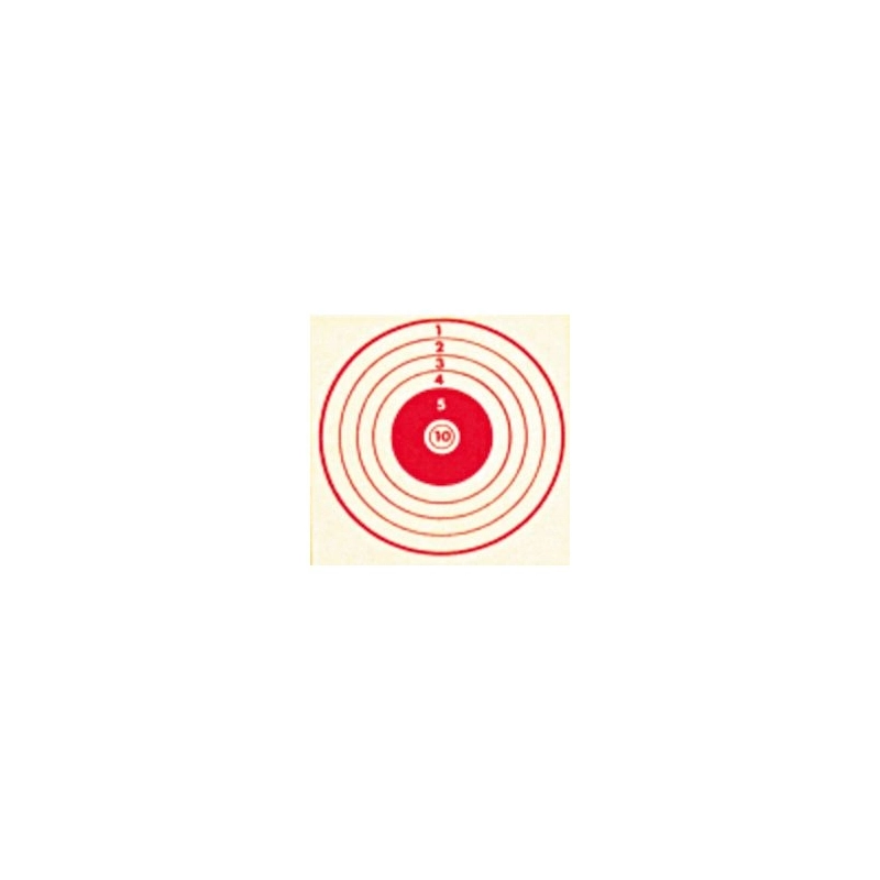 CIBLE 10X10 ROUGE X100 CIBLE 10X10 ROUGE X100