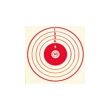 CIBLE 10X10 ROUGE X100