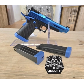 Hi-capa 5.1 GBB Custom occasion airsoft - Bleu & Noir