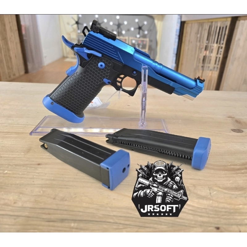 Hi-capa 5.1 GBB Custom occasion airsoft - Bleu & Noir