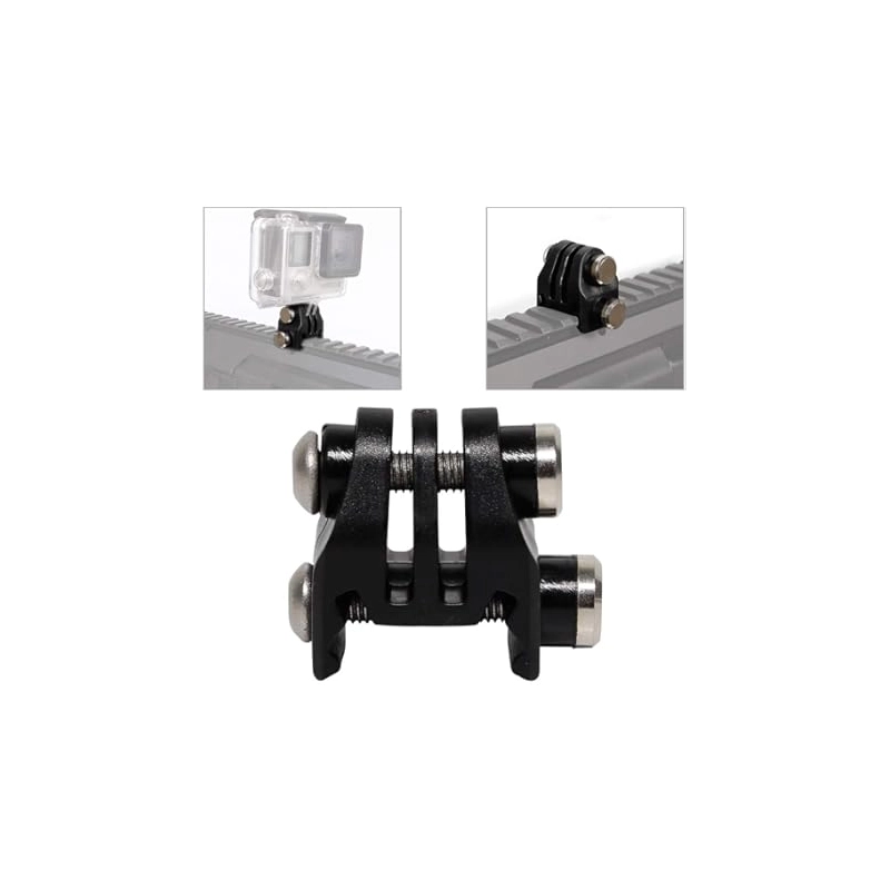 MONTURE CAMÉRA SPORTIVE POUR RAIL NOIR DELTA TACTICS MONTURE CAMÉRA SPORTIVE POUR RAIL NOIR DELTA TACTICS