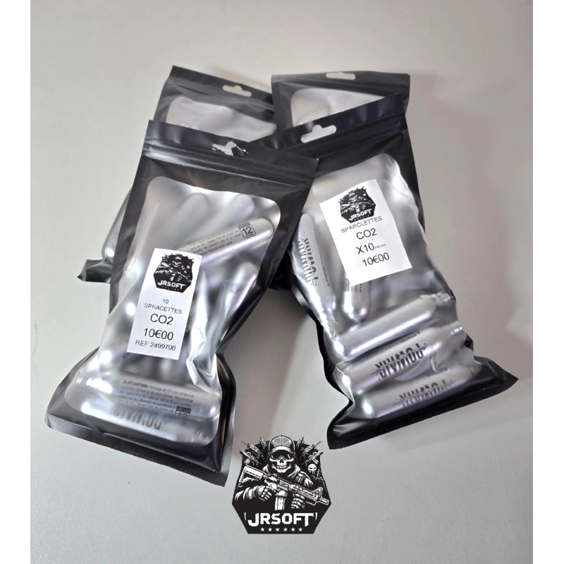 LOT DE 10 SPARCLETTES CO2 - 12gr LOT DE 10 SPARCLETTES CO2 - 12gr