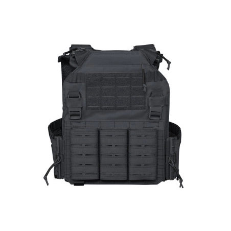 VESTE PORTE PLAQUES 600D QUICK DETACH NOIRE