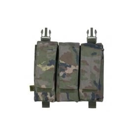 PANNEAU TRIPLE RABAT M4 FORCE WOODLAND ESPAGNOL DELTA TACTICS