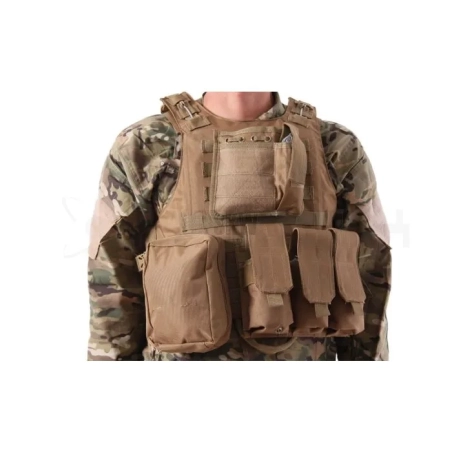 GILET PLATE CARRIER TAN DELTA TACTICS V07