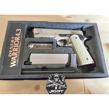 1911 Desert Warriorr 4.3 GBB occasion airsoft - TAN