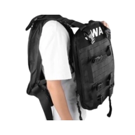 SAC A DOS TRANSFORMABLE EN GILET - NOIR