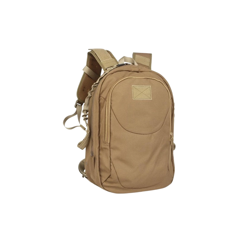 SAC A DOS TRANSFORMABLE EN GILET - TAN