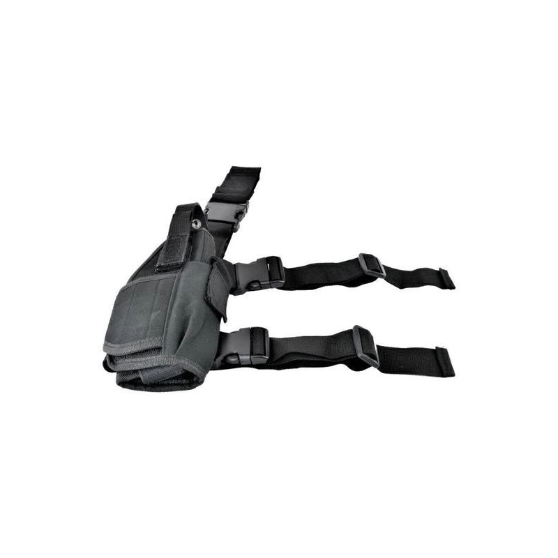 ÉTUI DE JAMBE TACTIQUE WOSPORT POUR DROITIERS NOIR