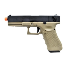 WE GAS PISTOLET G-18 GEN4 TAN ET NOIR