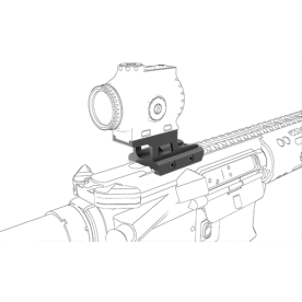 MONTAGE PICATINNY HAUT PLATINE POINT ROUGE