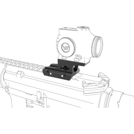 MONTAGE PICATINNY HAUT PLATINE POINT ROUGE