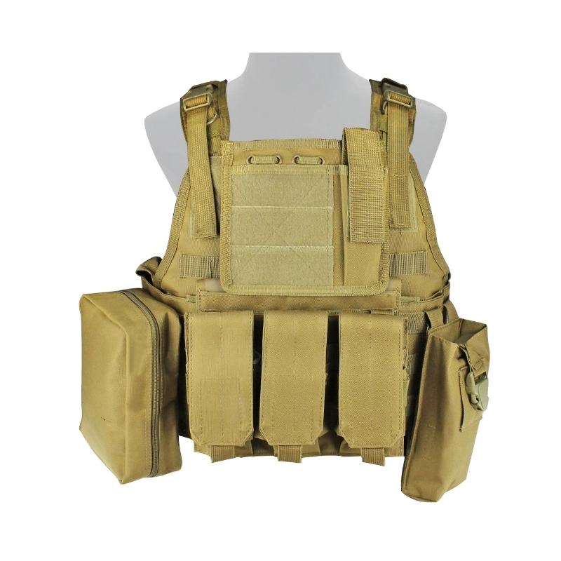 CHEST DE COMBAT AVEC POCHES TAN