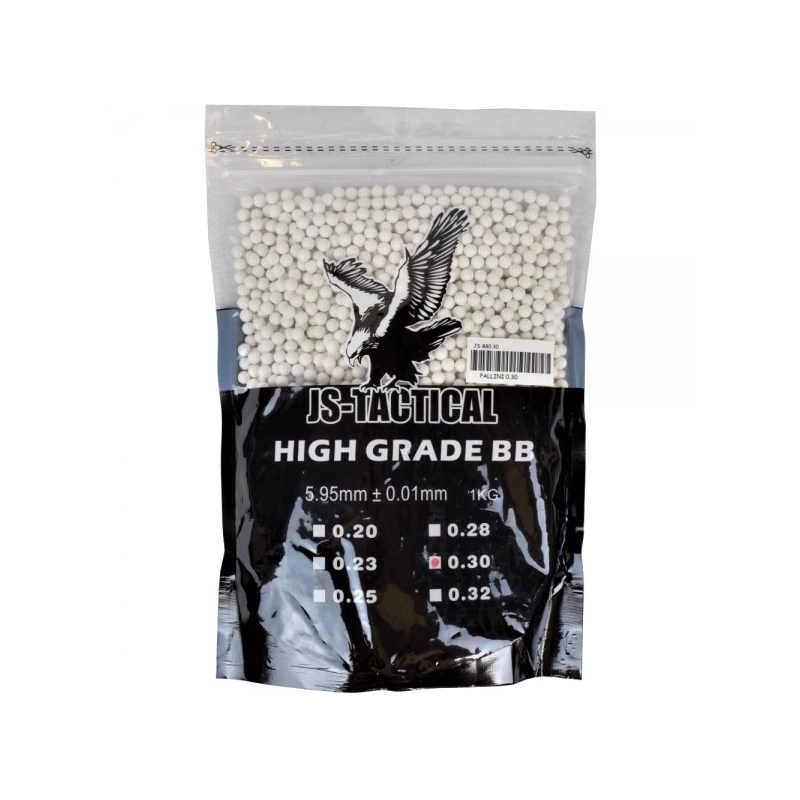 BILLES JS-TACTICAL 0.30G BLANC (JS-BB0.30)