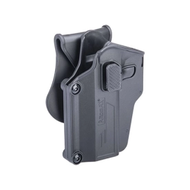 HOLSTER RIGIDE AMOMAX G2 UNIVERSEL GAUCHER NOIR