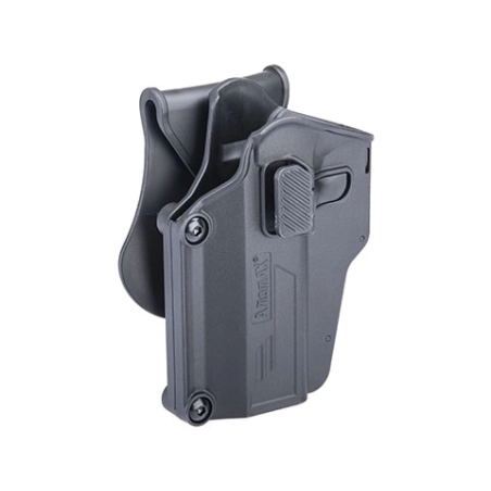 HOLSTER RIGIDE AMOMAX G2 UNIVERSEL GAUCHER NOIR