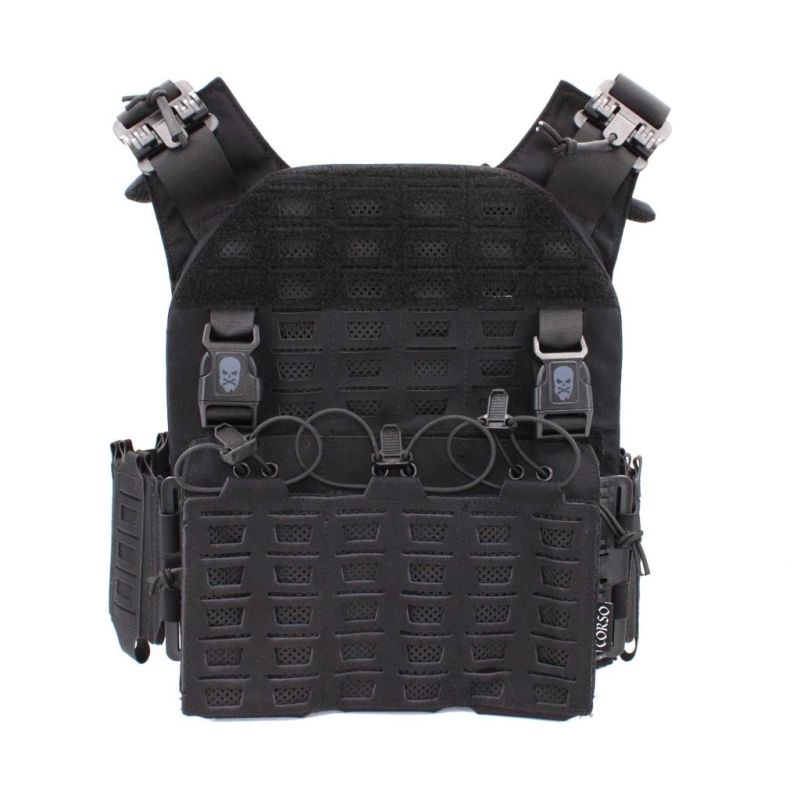 Gilet tactique porte-plaques Drake MK4 - Corso Tactical - NOIR Gilet tactique porte-plaques Drake MK4 - Corso Tactical - NOIR