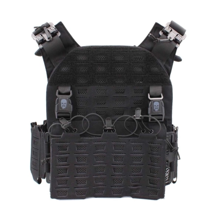 Gilet tactique porte-plaques Drake MK4 - Corso Tactical - NOIR