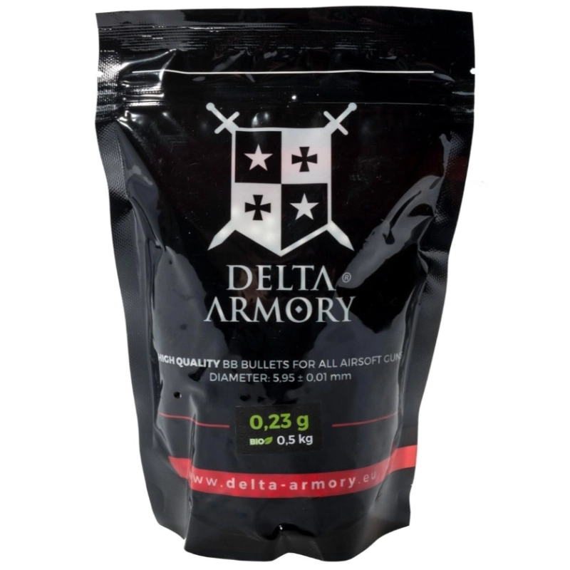Delta Armory Billes BIO 0.23g en sachet 0.5kg 2174bbs