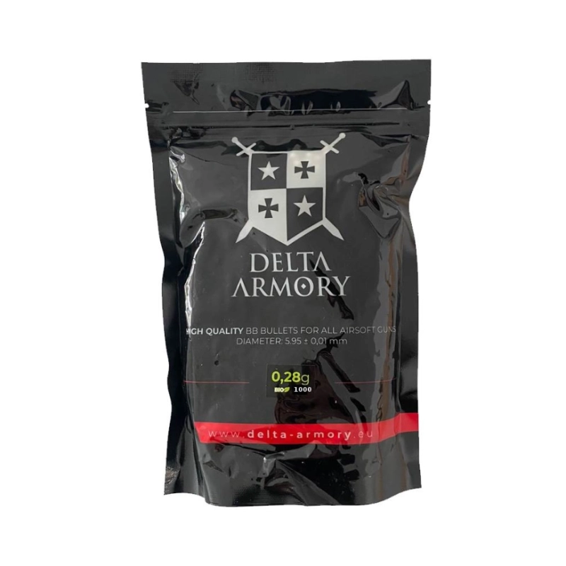 Billes BIO 0.28g en sachet 1000bbs  Delta Armory
