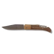 Couteau pliant Metal et manche en Platane avec Tire-bouchon lame 9cm