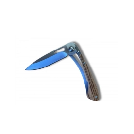 Couteau pliant Extra Plat Lame 7cm manche Bois