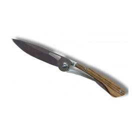 Couteau pliant Extra Plat Lame 7cm manche Bois