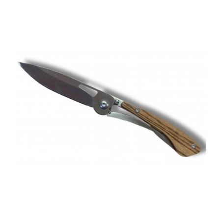 Couteau pliant Extra Plat Lame 7cm manche Bois